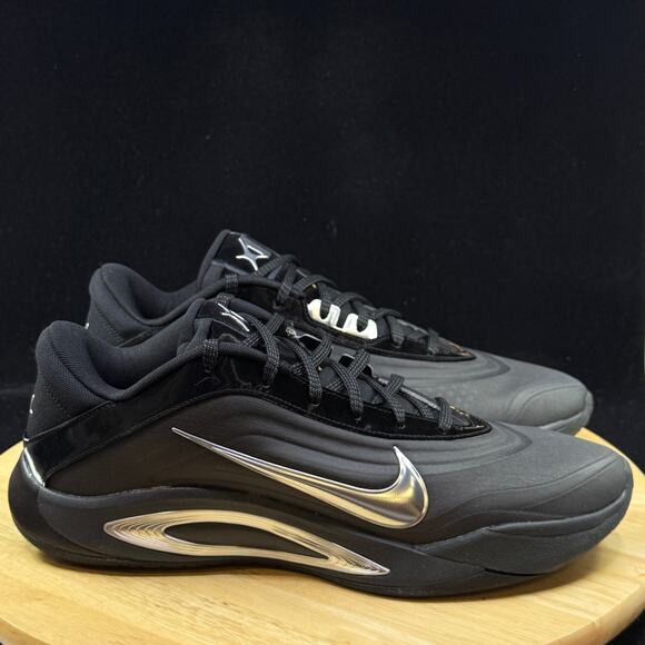 Nike A\'One Black Smoke Grey Basketball FZ8605-002 Women Size 12/ Men Size 10.5